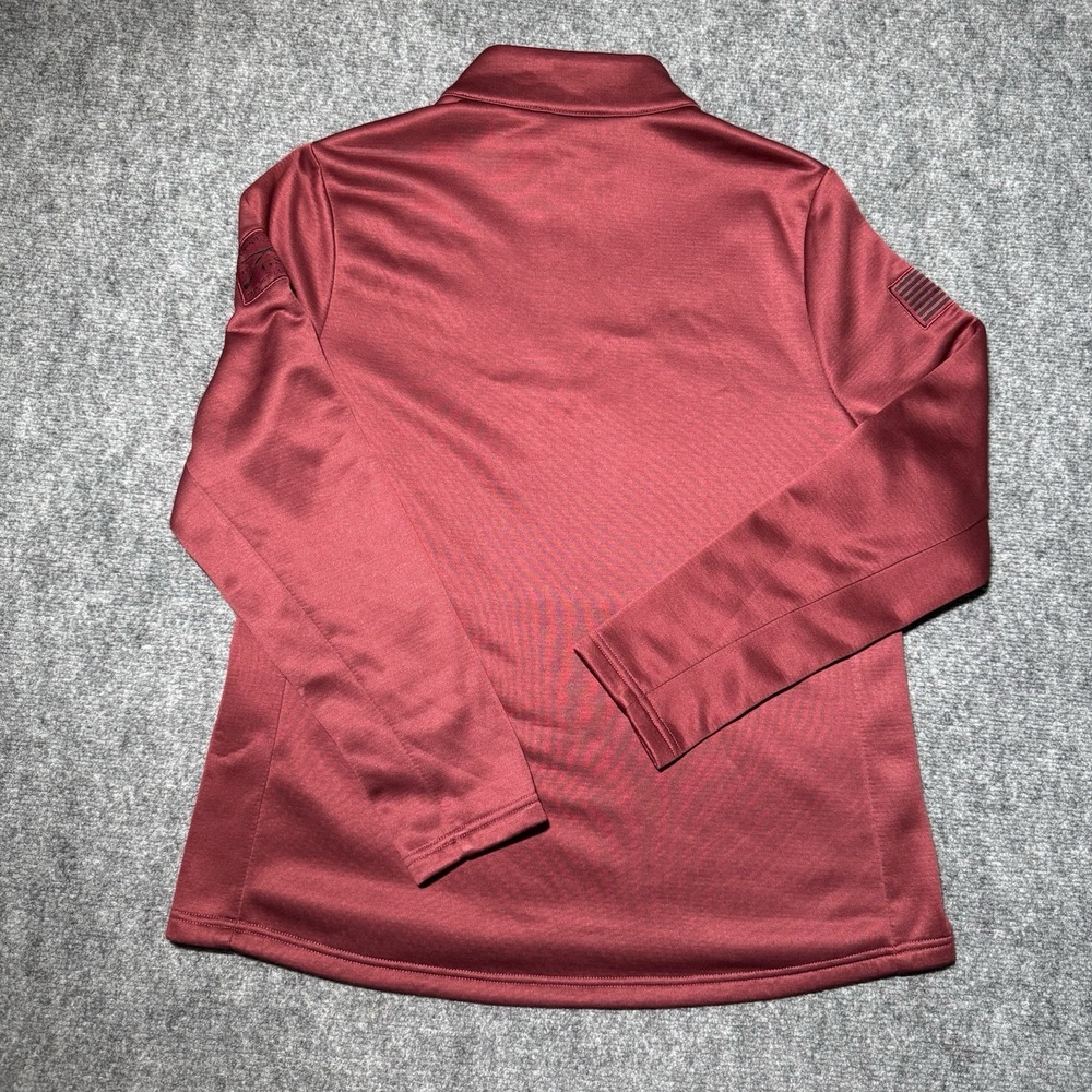 GRUNT STYLE Quarter Front Zip Sweat Wicking Size L Long Sleeve Waffle Top - Picture 9 of 12